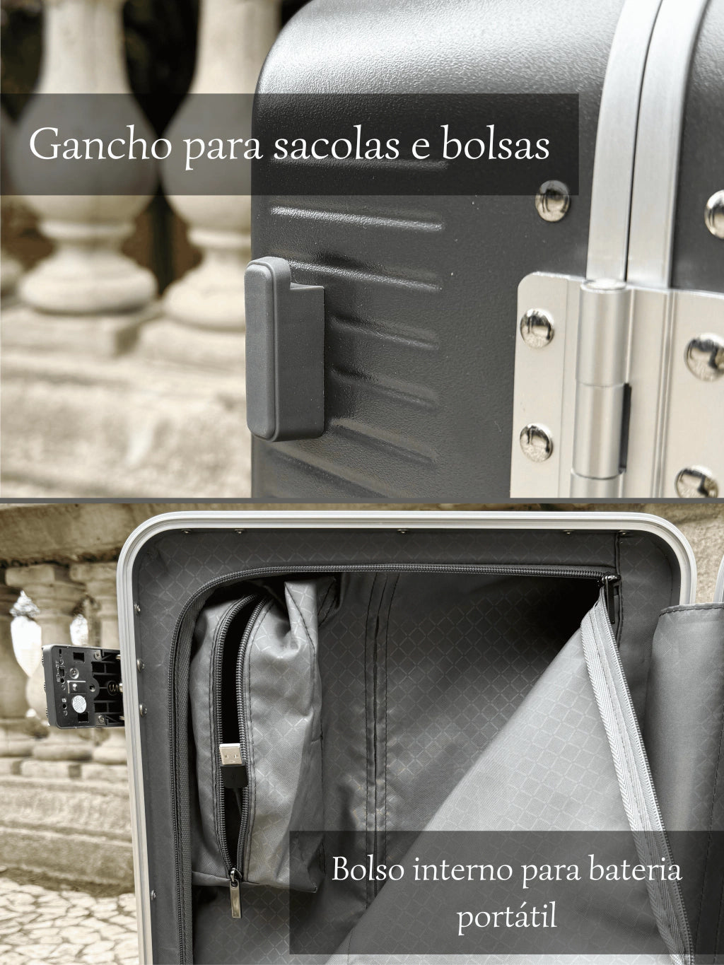 Mala TRAVIX Cabine Cinza Connection 10kg